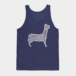 Love my Dog's Footprints 6 (D Gradient Embossed) Tank Top